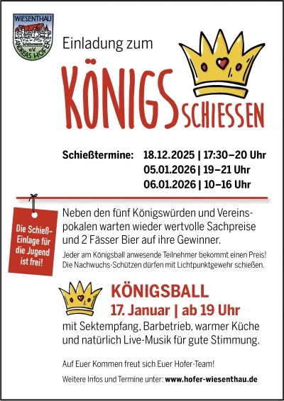 Königsschießen 2026