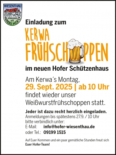 Kerwafrühschoppen 2025